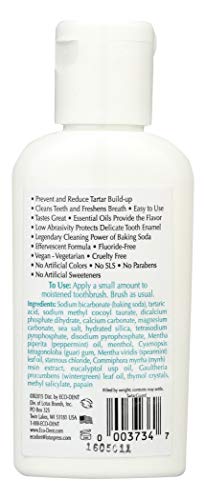 Eco-Dent TartarGuard Baking Soda Toothpowder, Fresh Mint 2 oz