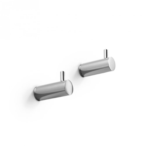 WS Bath Collections Picola Wall Mounted Bathroom Hooks (Set of 2)