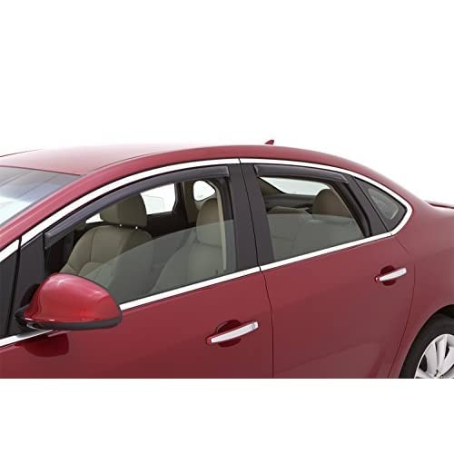 Auto Ventshade [AVS] In-Channel Ventvisor / Rain Guards | Smoke Color, 4 pc | 194944 | Fits 2006 - 2011 Honda Civic Sedan