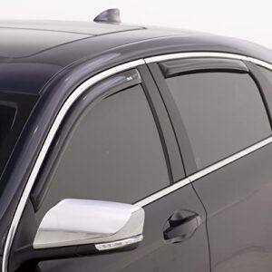 Auto Ventshade [AVS] In-Channel Ventvisor / Rain Guards | Smoke Color, 4 pc | 194944 | Fits 2006 - 2011 Honda Civic Sedan