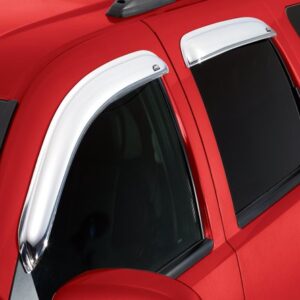 Auto Ventshade [AVS] Original Ventvisor / Rain Guards | Outside Mount, Chrome, 4 pc | 684738 | Fits 2004 - 2014 Ford F-150 SuperCab