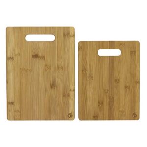 Totally Bamboo 2-Piece Bamboo Cutting Board Set, Brown