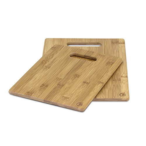 Totally Bamboo 2-Piece Bamboo Cutting Board Set, Brown