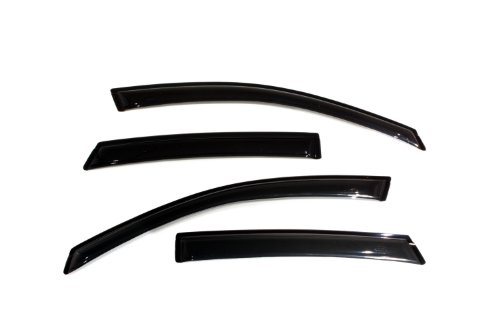 Auto Ventshade [AVS] Ventvisor / Rain Guards | Outside Mount, Smoke Color, 4 pc | 94968 | Fits 2008 - 2011 Ford Focus Sedan