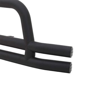 smittybilt 3 front double tube bumper with hoop (black) – jb48-ft”