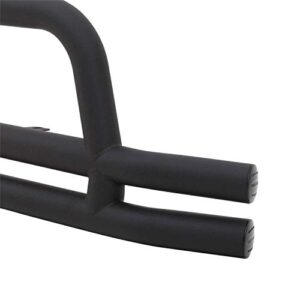 Smittybilt 3 Front Double Tube Bumper with Hoop (Black) - JB48-FT"