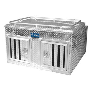 uws db-4848n 48″ northern 2-door deep dog box with divider