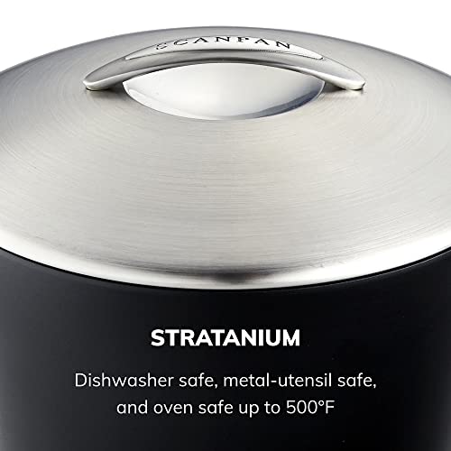 SCANPAN Professional 2 qt Saucepan with Lid - Easy-to-Use Nonstick Cookware - Dishwasher, Metal Utensil & Oven Safe - Made in Denmark