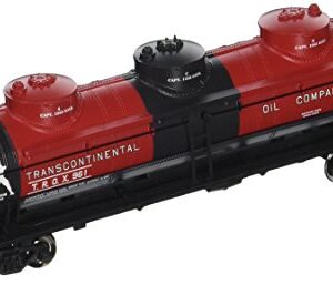 Bachmann Trains - 40' Three Dome Tank Car - TRANSCONTINENTAL OIL CO. - HO Scale, Grey