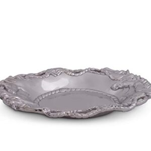 Arthur Court Designs Metal Aluminum Equestrian Horse Oval Serving Tray / Platter 14 inch x 10 inch