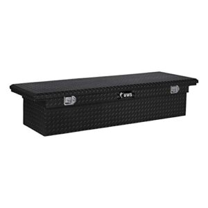 uws tbs-72-lp-blk black single lid low profile aluminum toolbox with beveled insulated lid