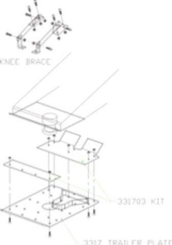 PullRite 331720 Quick Connect Capture Plate - FabEx 500/765/770, 13-1/2"