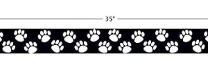 Teacher Created Resources Paw Prints Straight Border Trim, Black/White (4642)