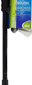 Carrand 92022S Flow-Thru 8" Deluxe Wash Brush with 40" Extension Pole , Grey