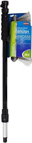 Carrand 92022S Flow-Thru 8" Deluxe Wash Brush with 40" Extension Pole , Grey