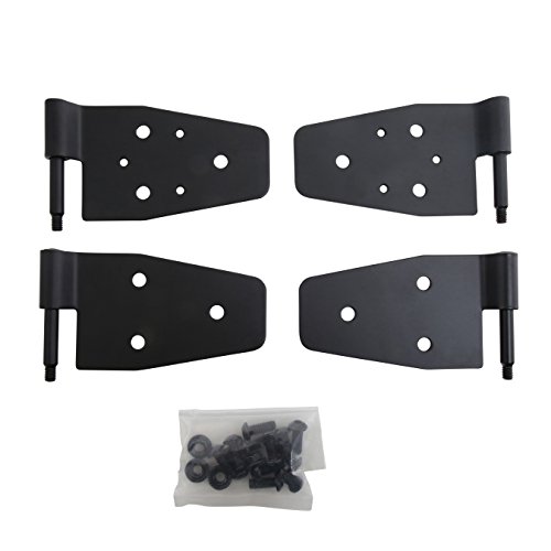 Smittybilt Half Door Hinge Set (Black Stainless Steel) - 7641