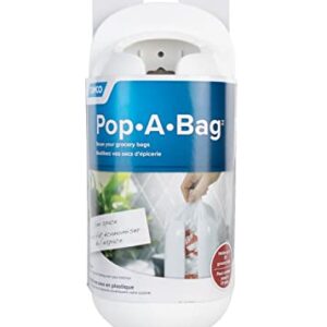 Camco Pop-A-Bag | Features a Compact Design that Conveniently Stores and Dispenses Reusable Plastic Grocery Bags inside RVs, Campers, Boats, Home, and Office | Polymer, White (57061)