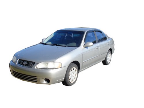 Auto Ventshade [AVS] Ventvisor / Rain Guards | Outside Mount, Smoke Color, 4 pc | 94227 | Fits 2000 - 2006 Nissan Sentra Sedan