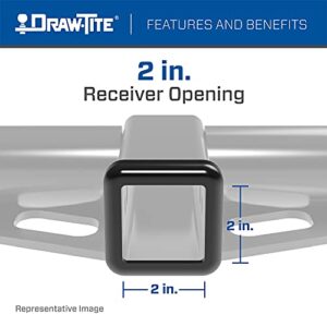 Draw-Tite 41547 Class 4 Trailer Hitch, 2-Inch Receiver, Black, Compatable with 1999-2000 Ford F-350 Super Duty, 1999-2022 Ford F-450 Super Duty, 1999-2022 Ford F-550 Super Duty