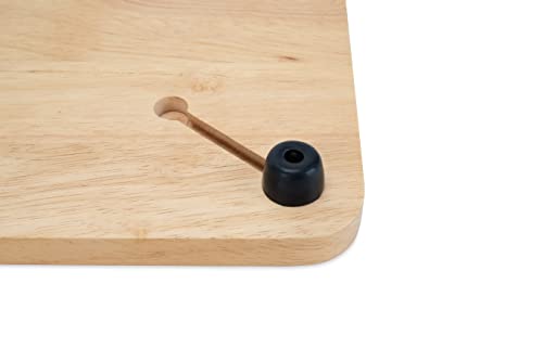 Camco RV Oak Accents Sink Cover, 13" x 15" | Adds Additional Counter and Cooking Space in Your Camper or RV Kitchen | Features an Oak Wood Finish with Adjustable Rubber Feet (43431)