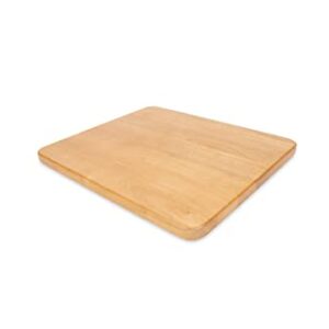 Camco RV Oak Accents Sink Cover, 13" x 15" | Adds Additional Counter and Cooking Space in Your Camper or RV Kitchen | Features an Oak Wood Finish with Adjustable Rubber Feet (43431)