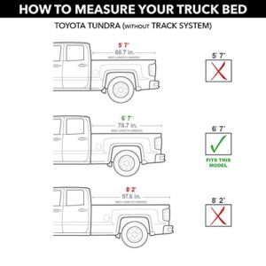 Roll N Lock M-Series Retractable Truck Bed Tonneau Cover | LG571M | Fits 2007 - 2021 Toyota Tundra (w/o OE track system or Trail Edition) 6' 7" Bed (78.7")