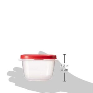 Rubbermaid 7J60 Easy Find Lid Square 2-Cup Food Storage (Pack of 8 Containers)