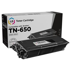 ld compatible toner cartridge replacement for brother tn650 high yield (black)