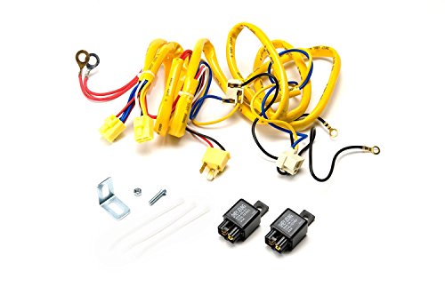 Putco 230004HW Premium Automotive Lighting H4 100W Heavy Duty Wiring Harness and Relay,BLACK