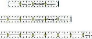 Omnigrid 4-6-12-Inch Marking Ruler Trio