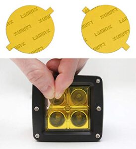 lamin-x custom fit yellow fog light covers for toyota tacoma (05-11)
