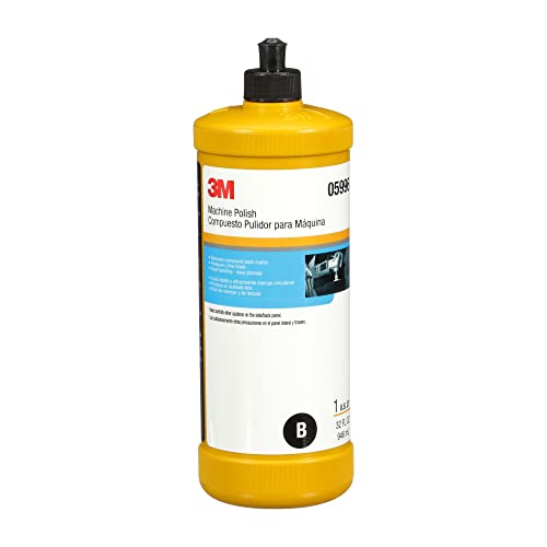 3M Machine Polish, 05996, Easy Cleanup, Silicone Free, 1 qt (32 fl oz/946 mL)