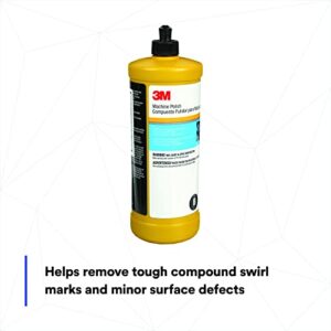 3M Machine Polish, 05996, Easy Cleanup, Silicone Free, 1 qt (32 fl oz/946 mL)