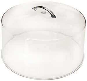 winco, clear cks-13c round acrylic cake stand cover, 12-inch, 1 pack