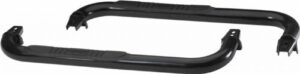 rampage step bars with no-slip step pad | pair, 3″ round bent steel, textured black | 8625 | fits 1997 – 2006 jeep wranglers yj & tj