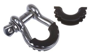 daystar, black d-ring shackle isolator pair, protect your bumper and reduce rattling, ku70056bk, made in america