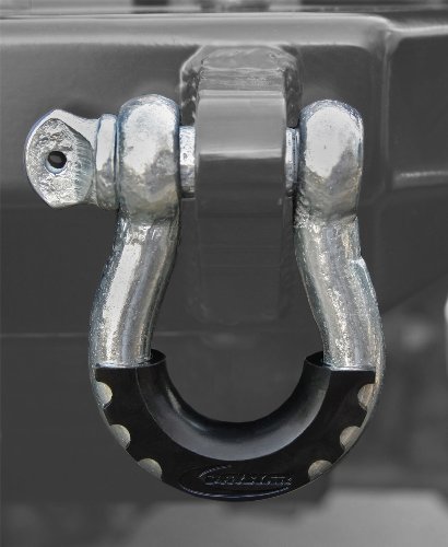 Daystar, Black D-Ring Shackle Isolator pair, protect your bumper and reduce rattling, KU70056BK, Made in America