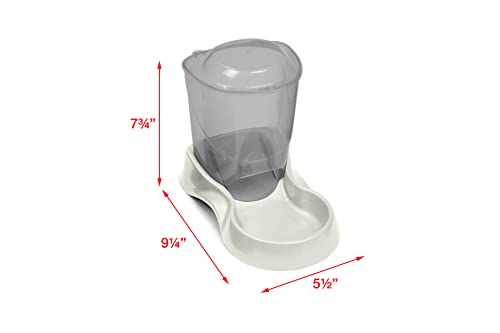 Van Ness Pets Extra Small Auto Gravity Feeder, 1.5 Pound Capacity for Dogs and Cats, White
