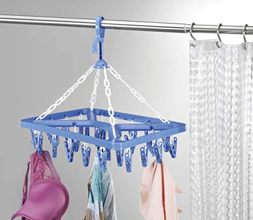 Whitmor Clip and Drip Hanger - Hanging Drying Rack - 26 Clips