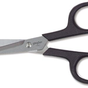 Gingher 01-005102 Lightweight Embroidery Scissors, 4-Inch , Black