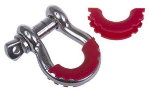 daystar, red d-ring shackle isolator, protect your bumper and reduce rattling, ku70056re, made in america