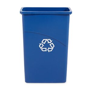 rubbermaid slim jim waste container, 87 l – blue