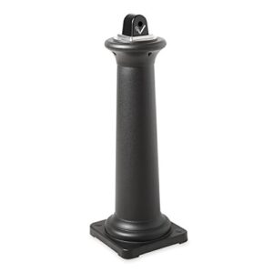Rubbermaid Commercial Products FG9W3000BLA GroundsKeeper Tuscan Smoking Management Station, Silver, 38.4" x 13" x 13&quot