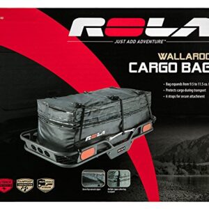 ROLA 59102 Wallaroo Cargo Bag, Rainproof, Expandable Hitch Tray Carrier,Black