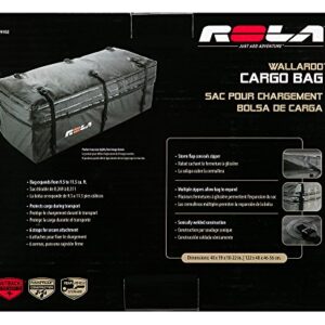 ROLA 59102 Wallaroo Cargo Bag, Rainproof, Expandable Hitch Tray Carrier,Black