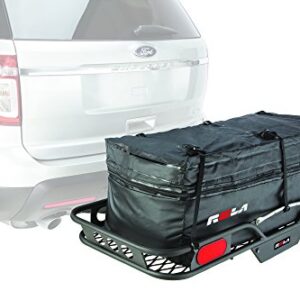 ROLA 59102 Wallaroo Cargo Bag, Rainproof, Expandable Hitch Tray Carrier,Black