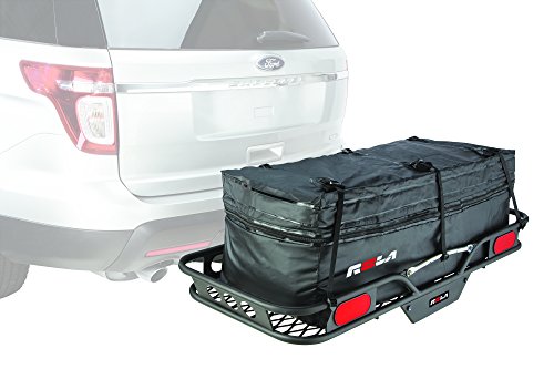 ROLA 59102 Wallaroo Cargo Bag, Rainproof, Expandable Hitch Tray Carrier,Black