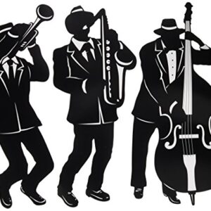 Jazz Trio Silhouettes (3/Pkg)