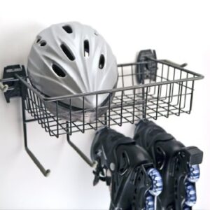 Organized Living Activity Organizer Skate Rack with Basket