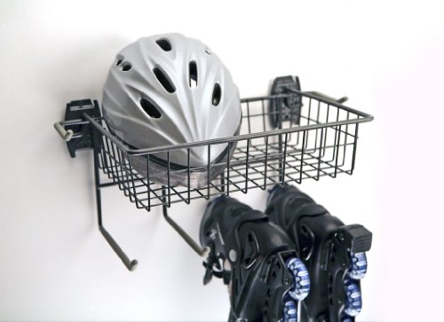 Organized Living Activity Organizer Skate Rack with Basket